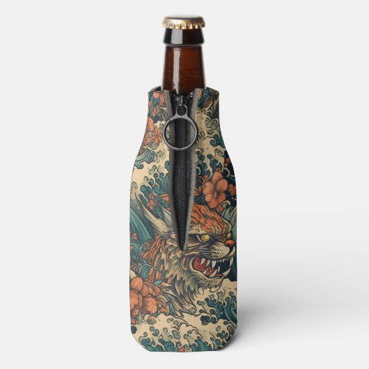 Japans Tattoo Kunst Flesjeskoeler (Fles Achterkant)