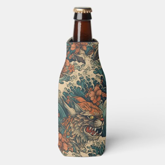 Japans Tattoo Kunst Flesjeskoeler (Fles Voorkant)