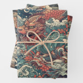 Japans Tattoo Kunst Inpakpapier Vel (In situ)