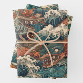 Japans Tattoo Kunst Inpakpapier Vel (In situ)