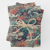 Japans Tattoo Kunst Inpakpapier Vel (In situ)