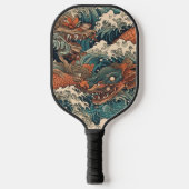 Japans Tattoo Kunst Pickleball Paddle (Voorkant)