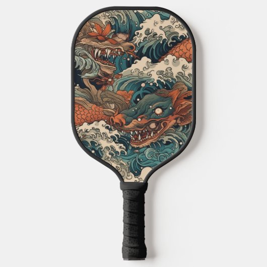 Japans Tattoo Kunst Pickleball Paddle (Voorkant)