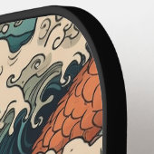 Japans Tattoo Kunst Pickleball Paddle (Links Detail)