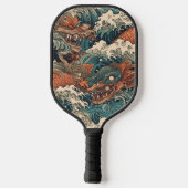 Japans Tattoo Kunst Pickleball Paddle (Achterkant)