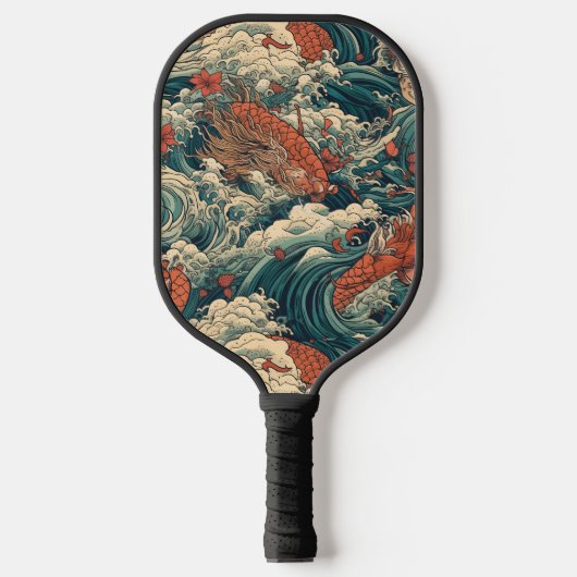 Japans Tattoo Kunst Pickleball Paddle (Voorkant)