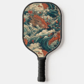 Japans Tattoo Kunst Pickleball Paddle (Achterkant)