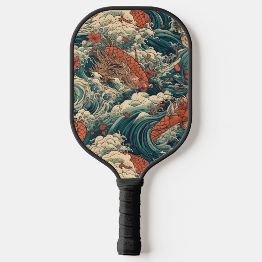 Japans Tattoo Kunst Pickleball Paddle (Achterkant)