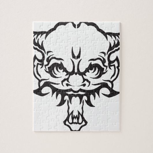 Japans Tattoo Oni Demon Legpuzzel (Verticaal)