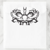 Japans Tattoo Oni Demon Ovale Sticker (Tas)