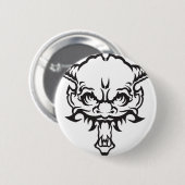 Japans Tattoo Oni Demon Ronde Button 5,7 Cm (Voorkant /achterkant)
