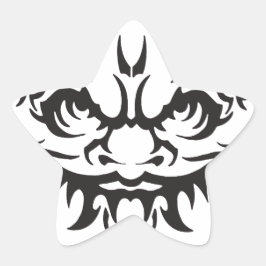 Japans Tattoo Oni Demon Ster Sticker