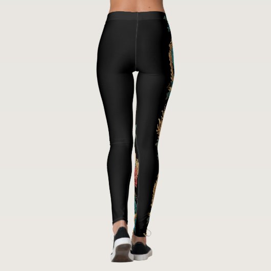 Japans Tattoo stijl Dragon Leggings (Achterkant)