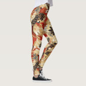 Japans Tattoo stijl drakenpatroon Leggings (Rechts)