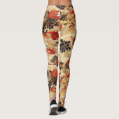 Japans Tattoo stijl drakenpatroon Leggings (Achterkant)