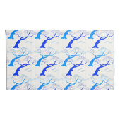 Japans tekenboompatroon in de stijl van kersen in  kussensloop (Achterkant-Rechts)