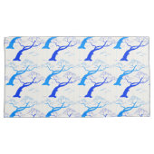 Japans tekenboompatroon in de stijl van kersen in kussensloop (Voorkant-Rechts)