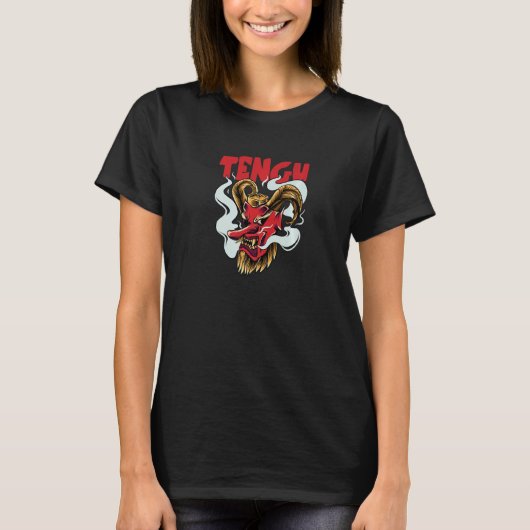 Japans Tengu Folklore Masker 3 T-shirt (Voorkant)