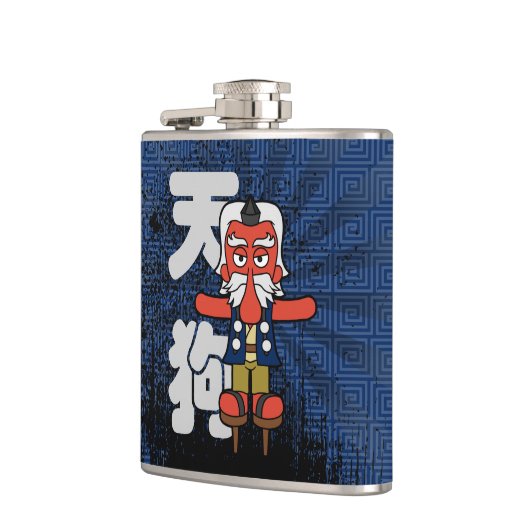 Japans Tengu Yokai monster Heupfles (Links)