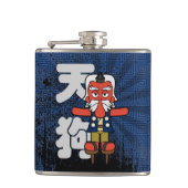 Japans Tengu Yokai monster Heupfles (Voorkant)