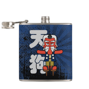 Japans Tengu Yokai monster Heupfles
