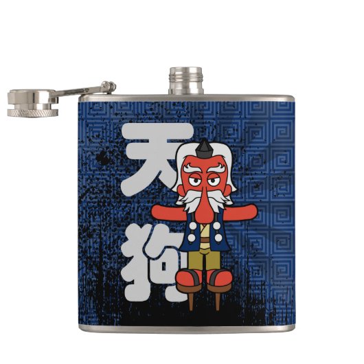 Japans Tengu Yokai monster Heupfles (Geopend)