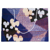  Japans textiel, bladpatroon Groot Cadeauzakje (Voorkant)