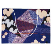  Japans textiel, bladpatroon Groot Cadeauzakje (Achterkant)