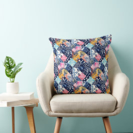 Japans Textiel decoratieve kimono geïnspireerd 1 Kussen
