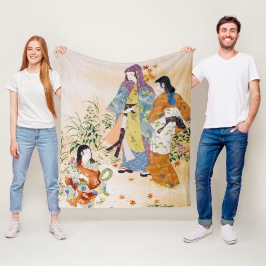 Japans textiel Fleece Deken (In situ)