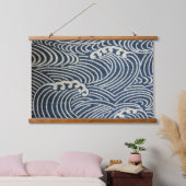  Japans textiel, golfpatroon Hangend Wandkleed (Slaapkamer)