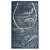  Japans textiel, golfpatroon Klein Cadeauzakje (Achterkant)