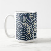 Japans textiel, golfpatroon Koffiemok (Links)