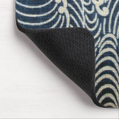 Japans textiel, golfpatroon Muismat (Hoek)