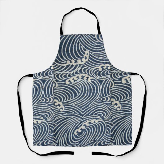 Japans textiel, golfpatroon Schort (Voorkant)