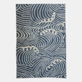  Japans textiel, golfpatroon Theedoek (Verticaal)