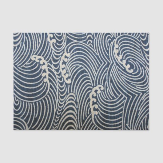  Japans textiel, golfpatroon Tissuepapier (Voorkant)