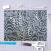  Japans textiel, golfpatroon Tissuepapier (Craft)