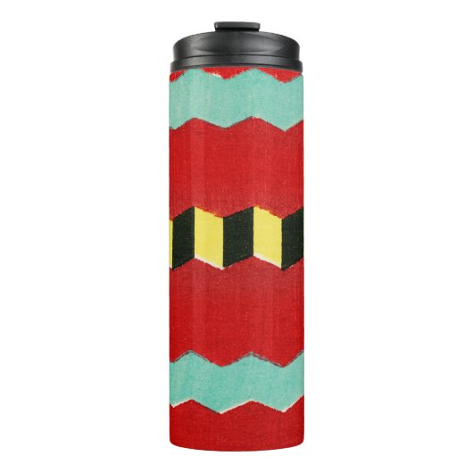  Japans Textiel Woodblock Print Thermosbeker (Voorkant)