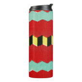  Japans Textiel Woodblock Print Thermosbeker (Gedraaid links)