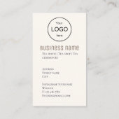 Japans theehuis restaurant winkel Visitekaartje (Achterkant)