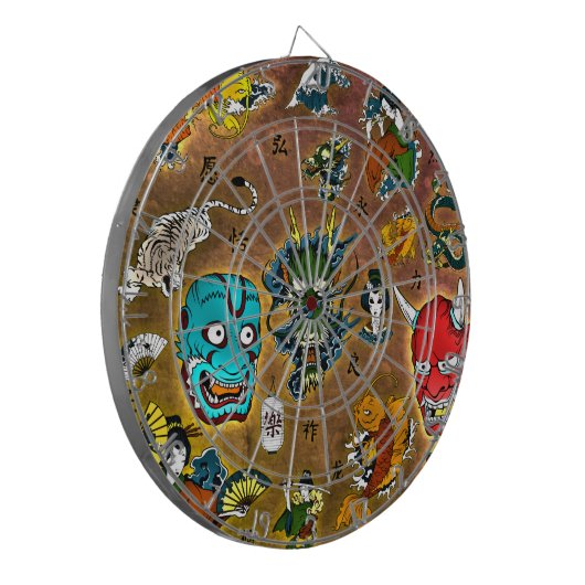 Japans thema dartbord (Voorkant Links)