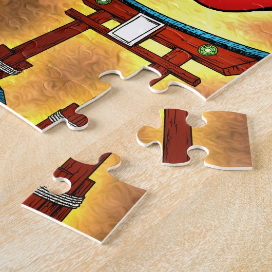 Japans thema legpuzzel (Zijkant)