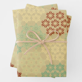 Japans thema mix patroon inpakpapier vel