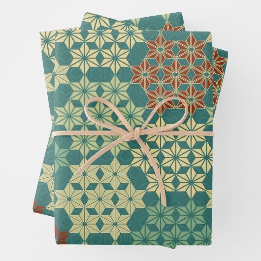 Japans thema mix patroon inpakpapier vel (In situ)