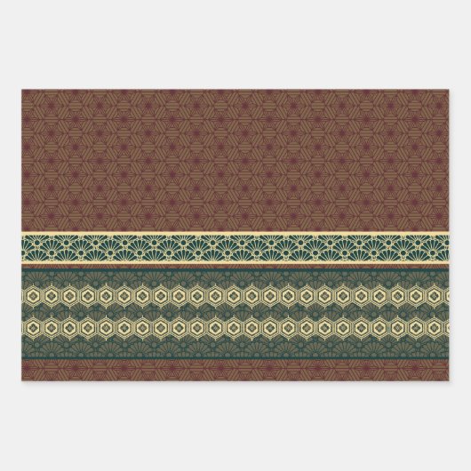 Japans thema patroon inpakpapier vel (Voorkant 3)