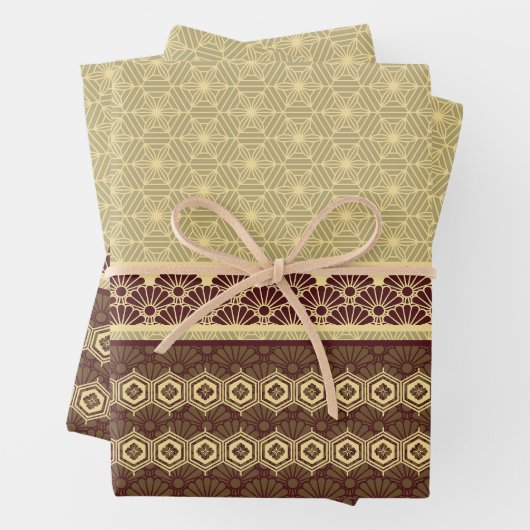 Japans thema patroon inpakpapier vel (In situ)