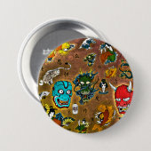 Japans thema ronde button 7,6 cm (Voorkant /achterkant)