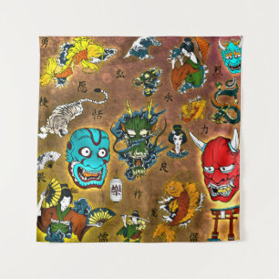 Japans thema wandkleed