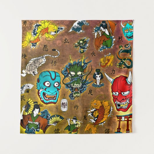 Japans thema wandkleed (Voorkant)